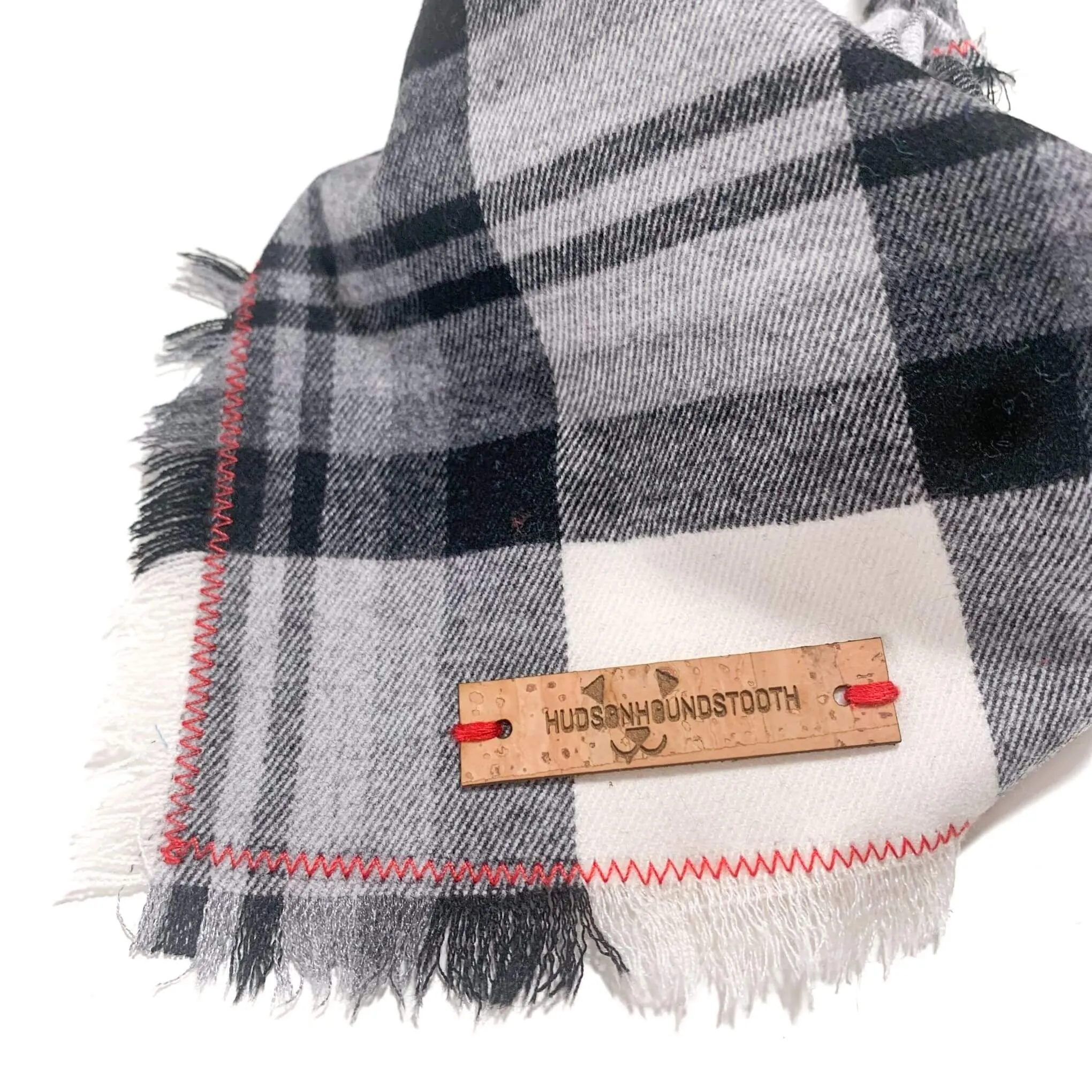 Monochrome Elegance Flannel Bandana