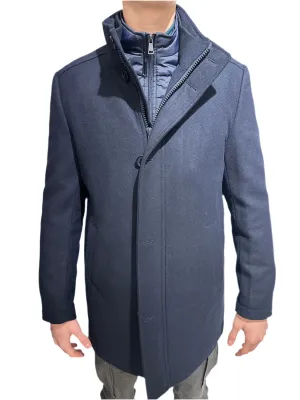 N78 Navy wool coat