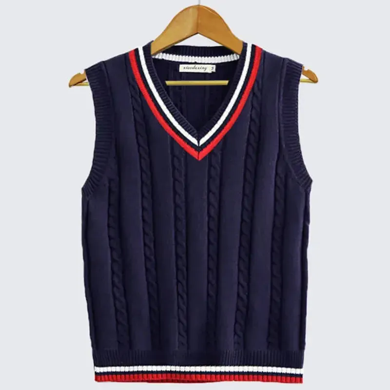 Old Money Essential Knit Vest - Cross & Crown