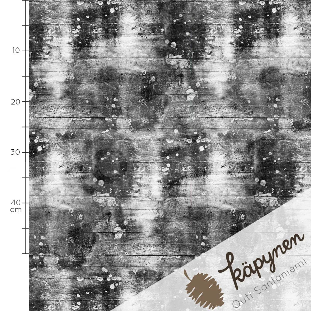 Organic Cotton Jersey - Concrete - Monochrome