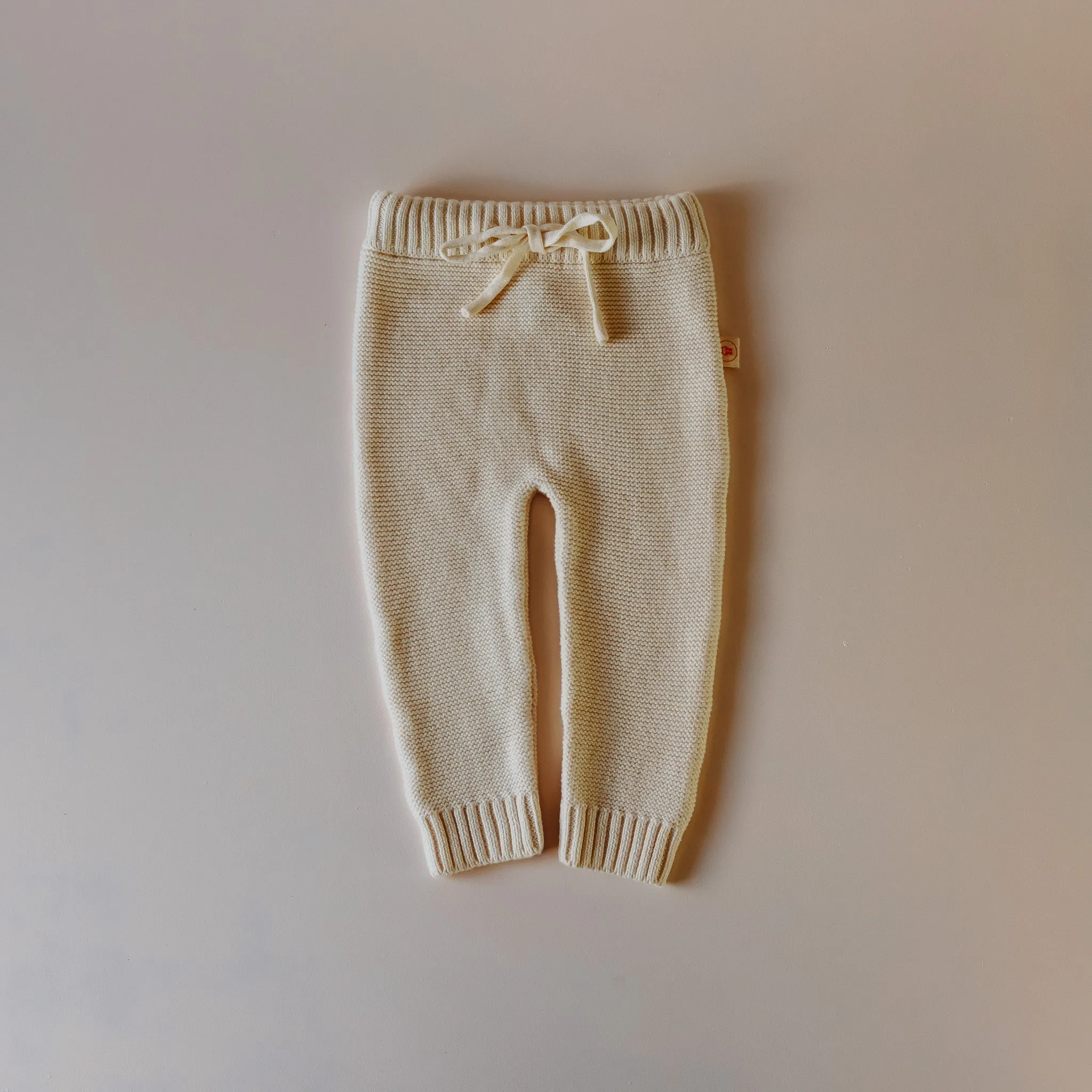 Organic Knit Pants - Snow