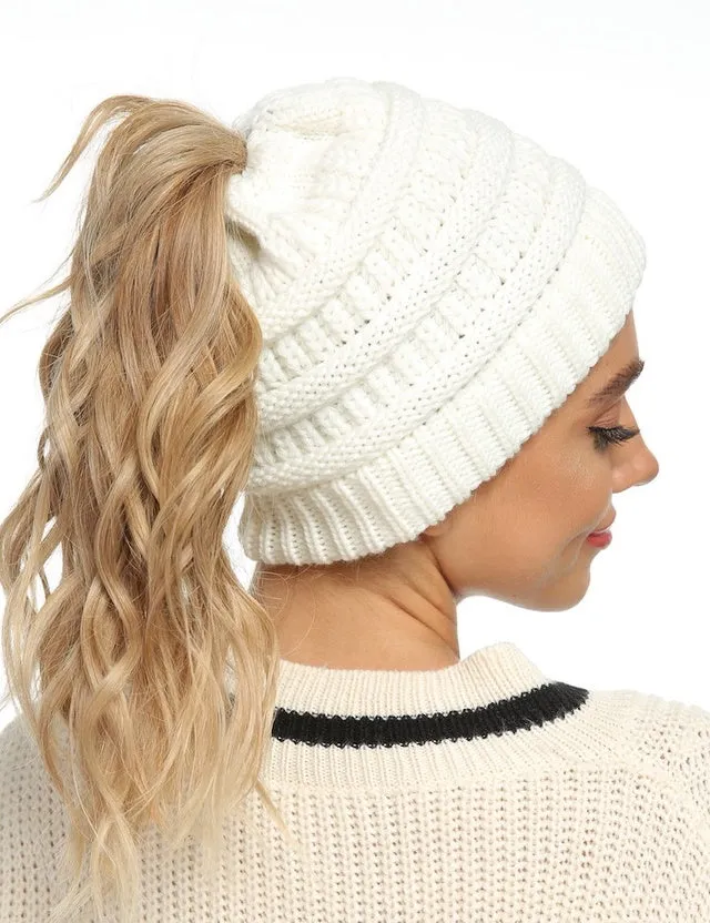 Ponytail Winter Hats