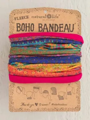 Rainbow Boarder Fleece Boho Bandeau