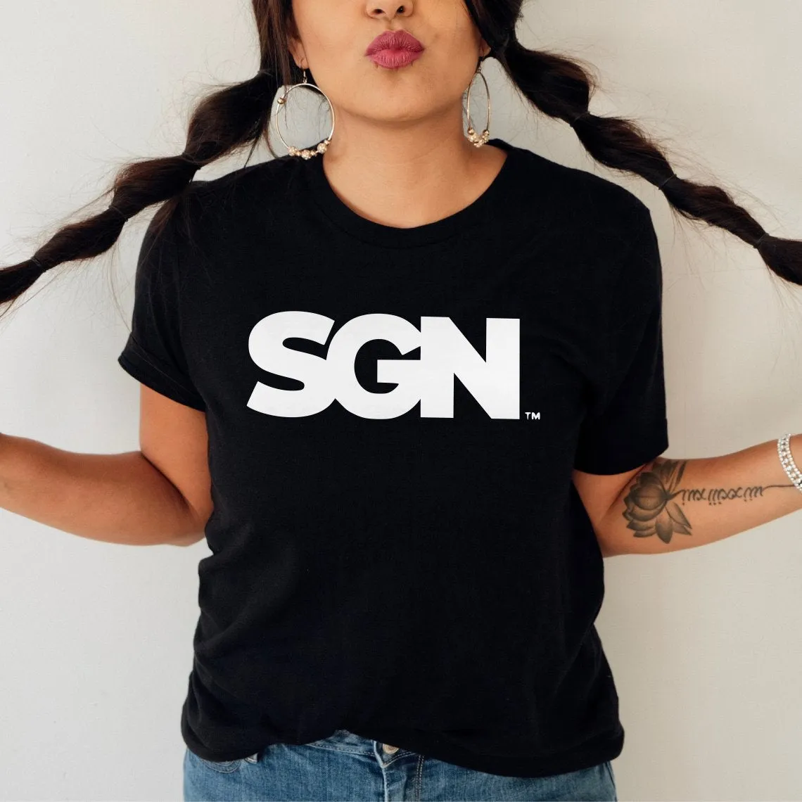 Seattle Gay News SGN Monochrome Logo T-Shirt, Unisex Cotton Tee