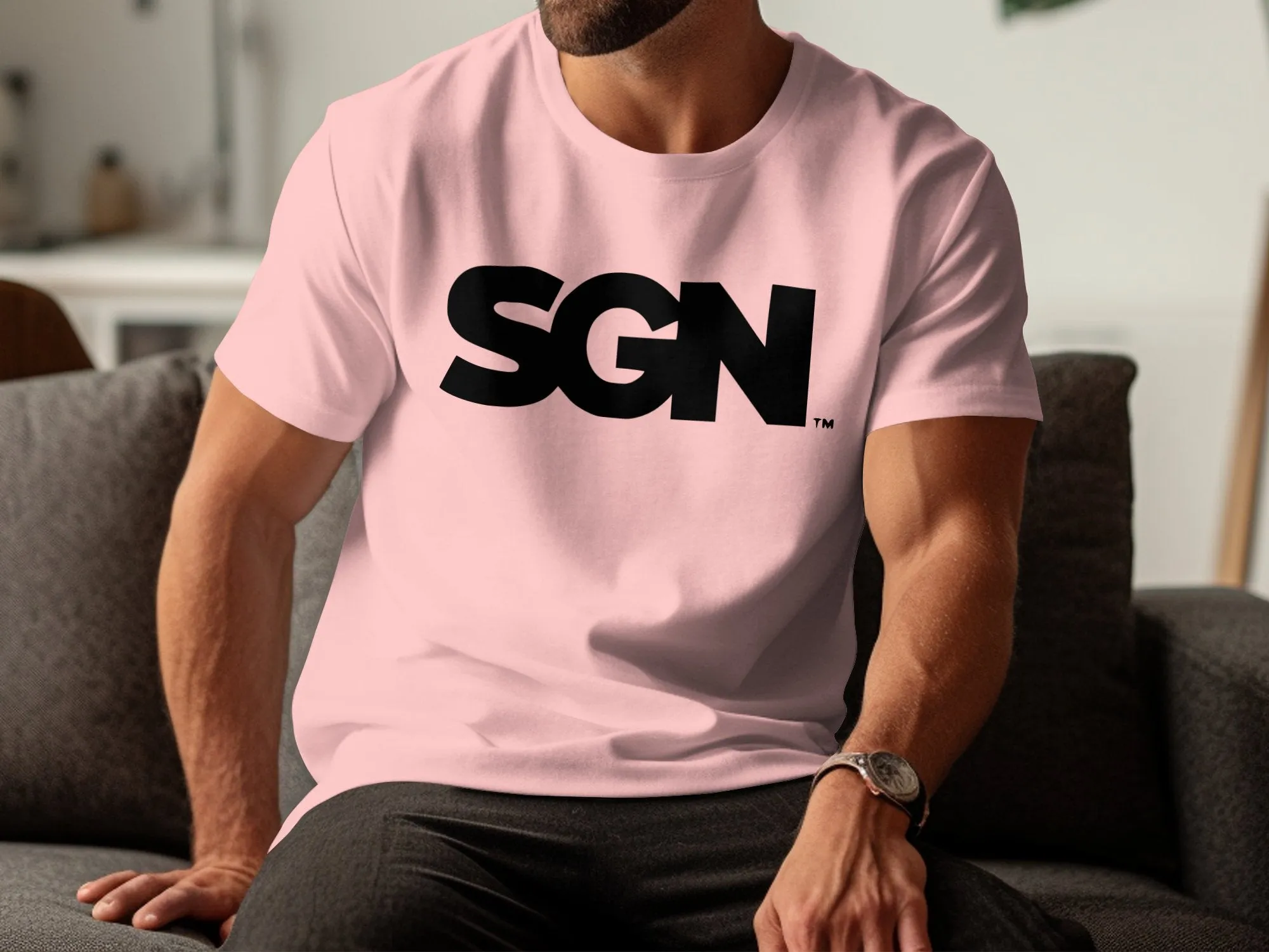 Seattle Gay News SGN Monochrome Logo T-Shirt, Unisex Cotton Tee