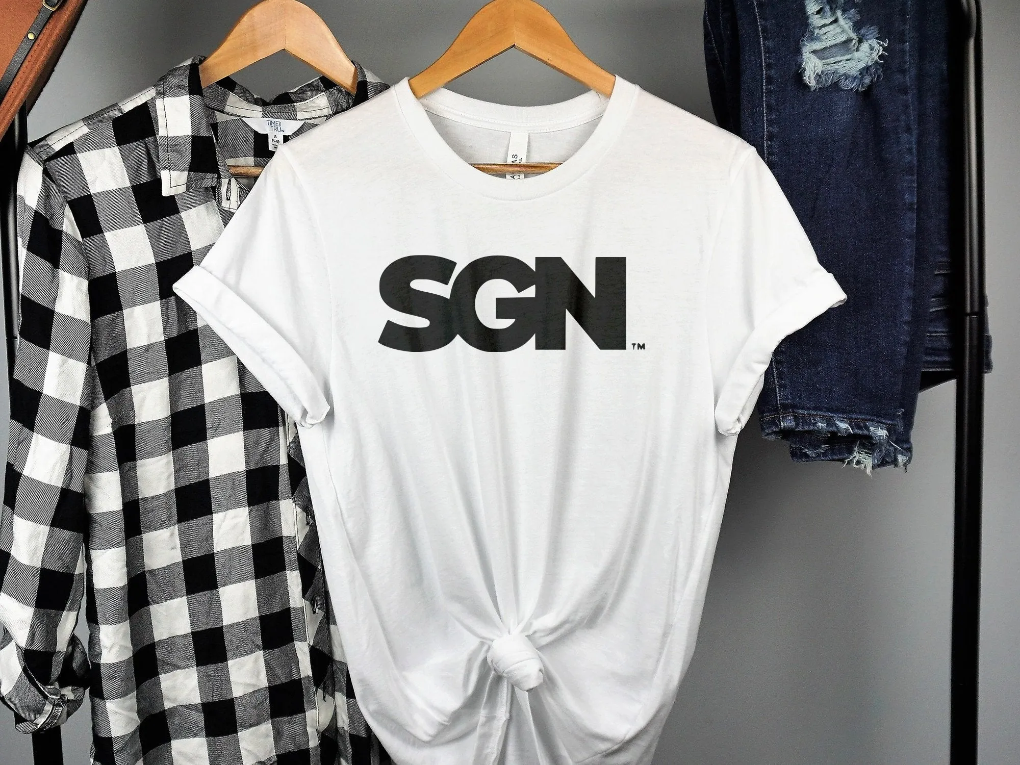 Seattle Gay News SGN Monochrome Logo T-Shirt, Unisex Cotton Tee