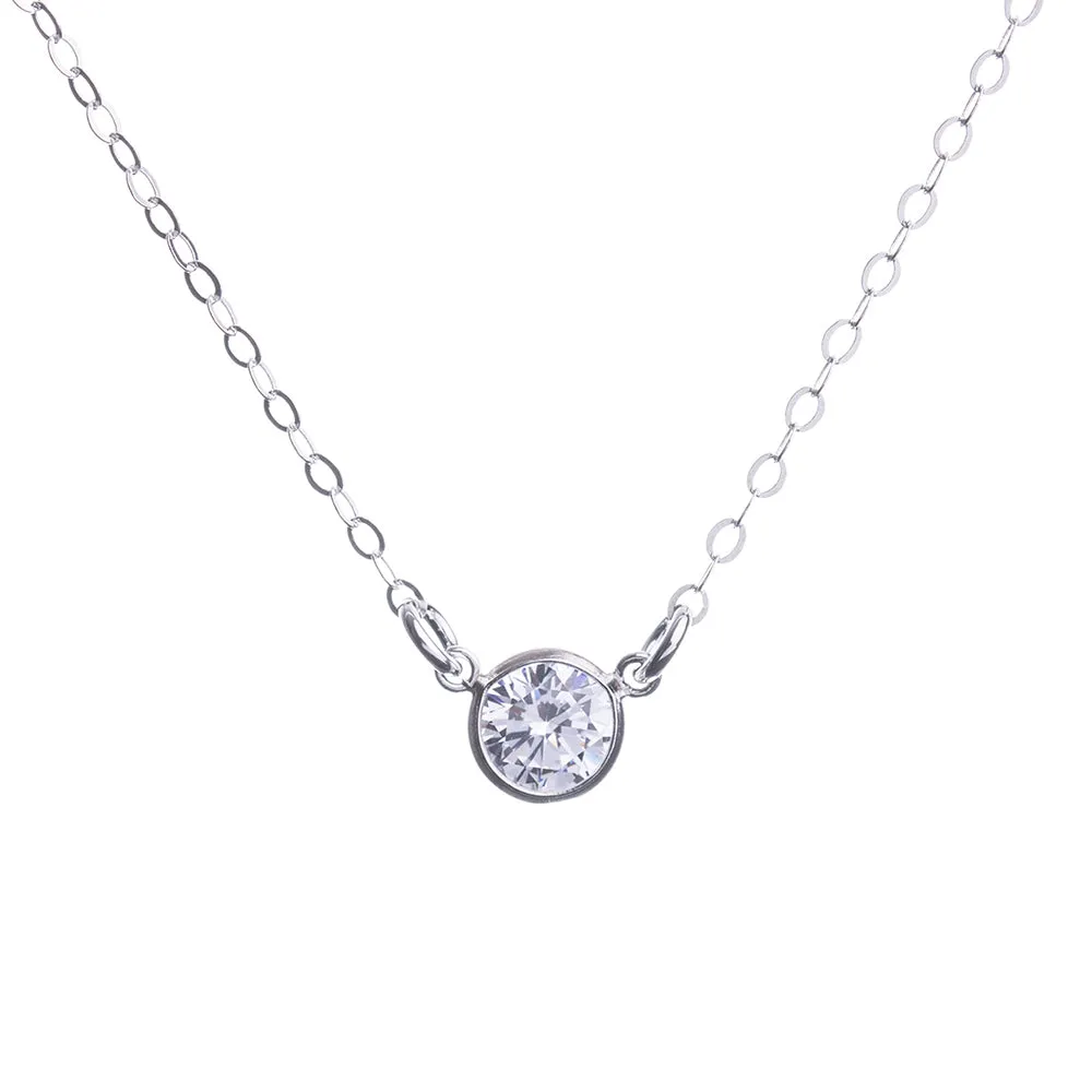 Silver Cubic Zirconia Necklace