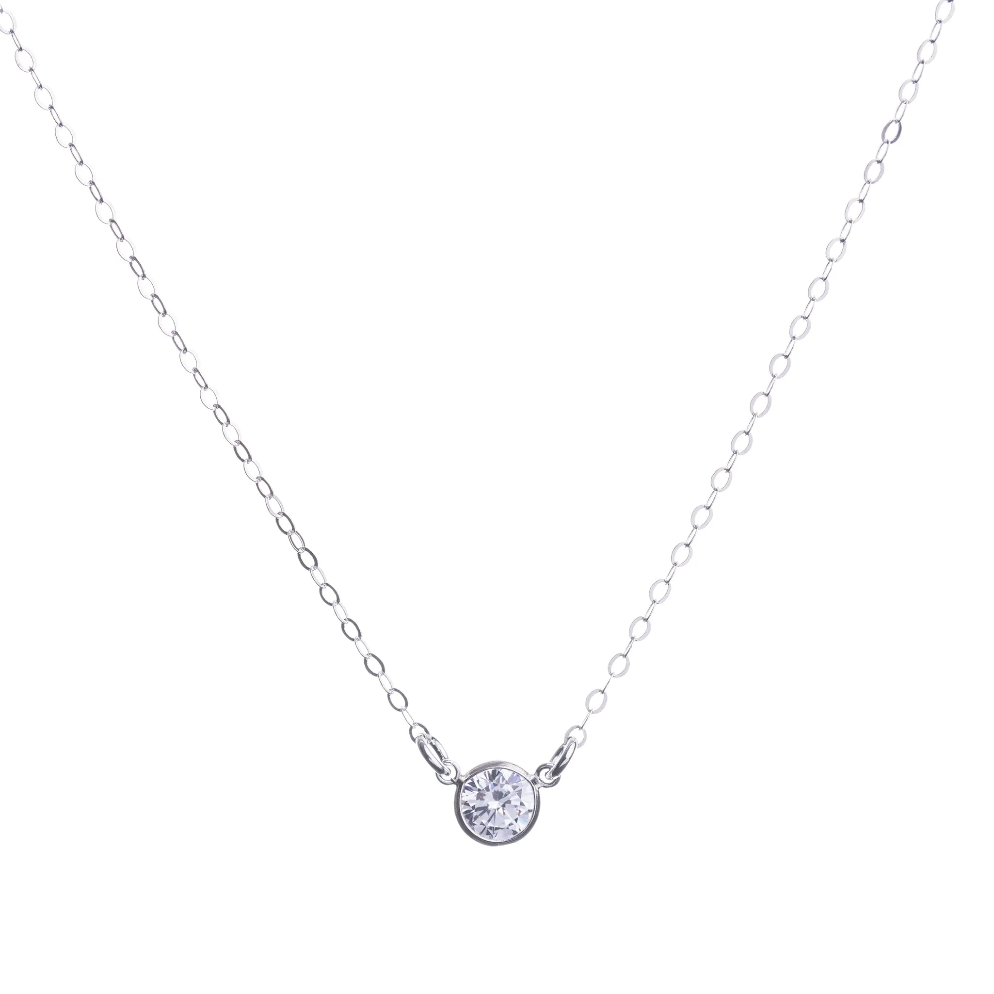 Silver Cubic Zirconia Necklace