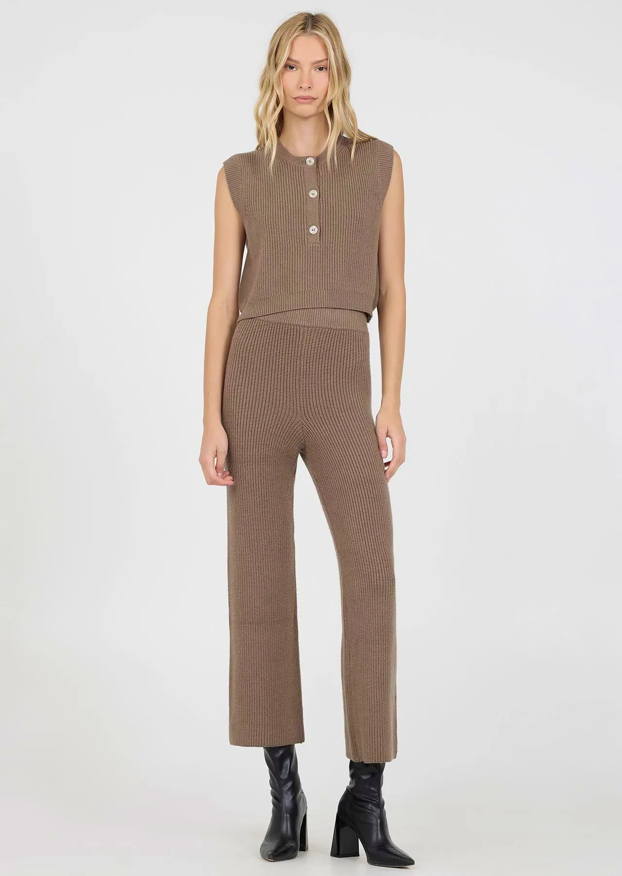 Slater Cropped Pants | Pebble