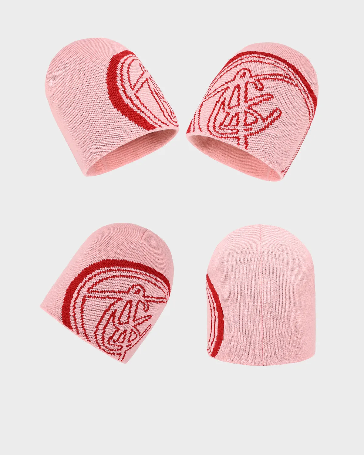 T&C Beanie Scarf Set in Pink