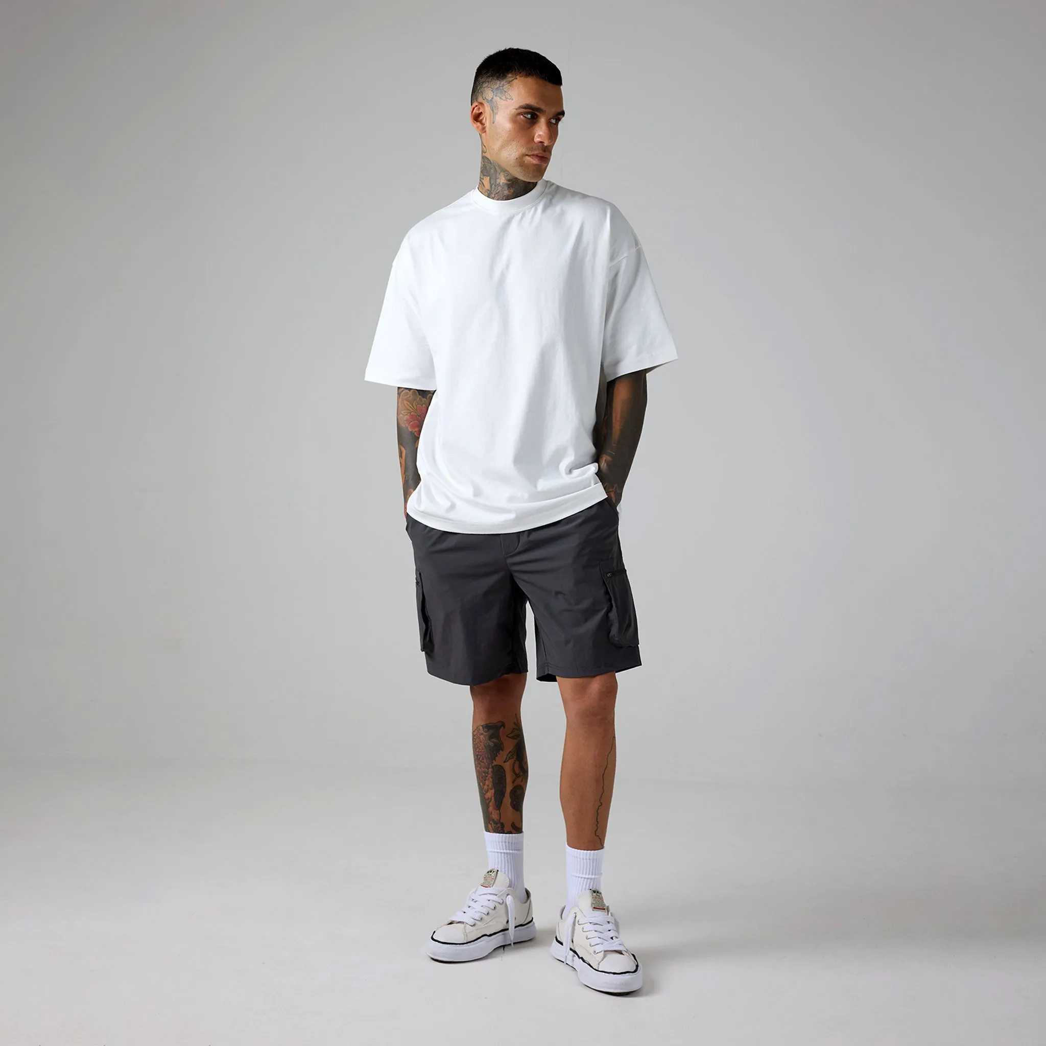 Tech Utility Short | Charcoal