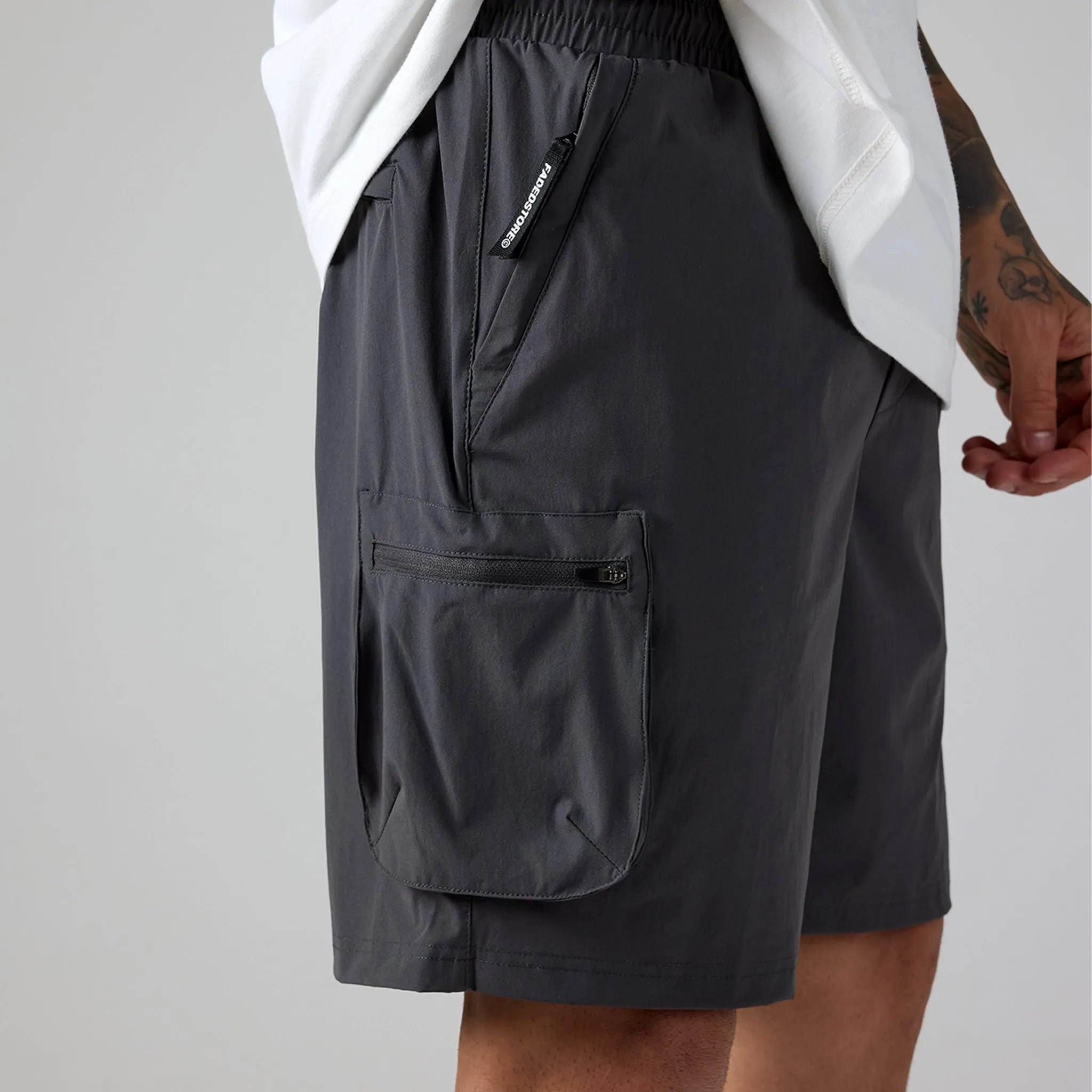 Tech Utility Short | Charcoal