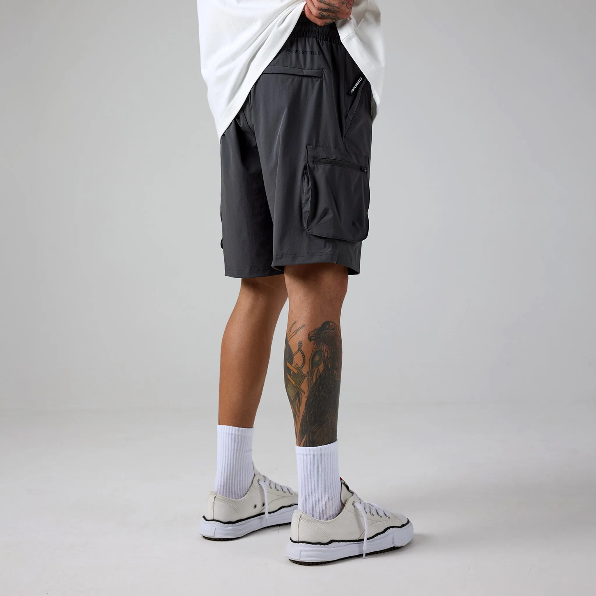 Tech Utility Short | Charcoal