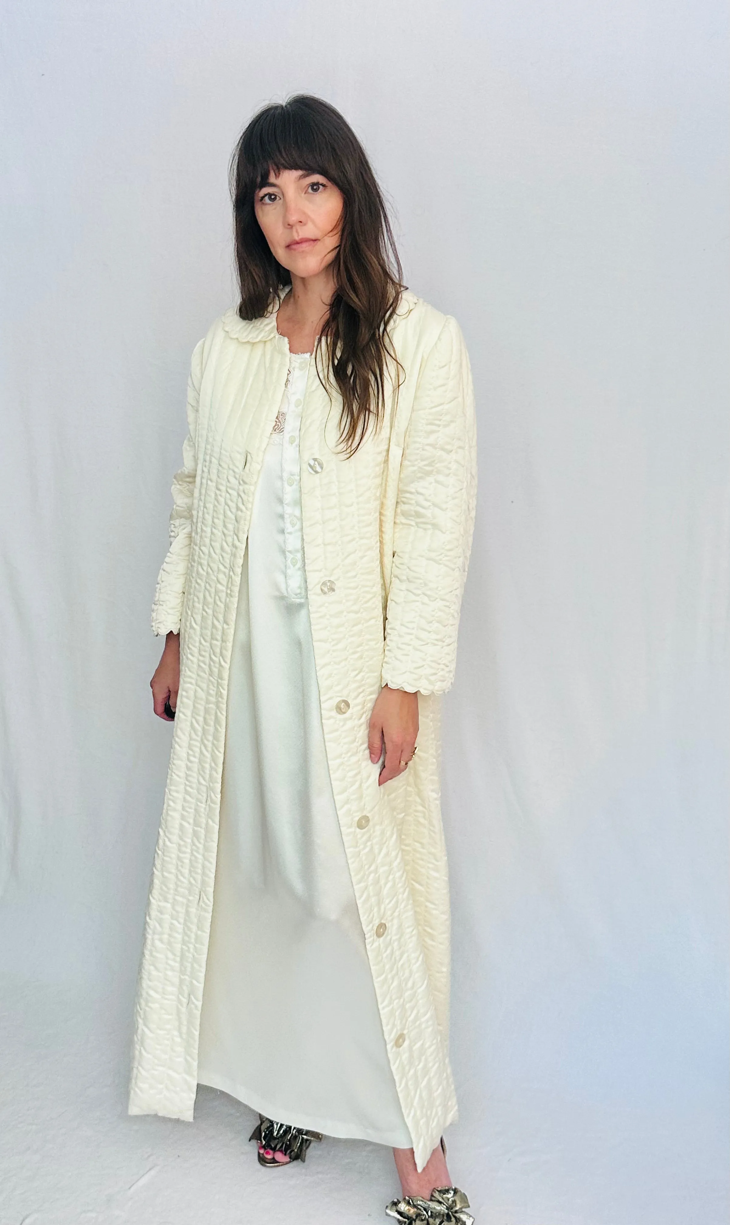 Vintage I. Magnin Silk House Coat