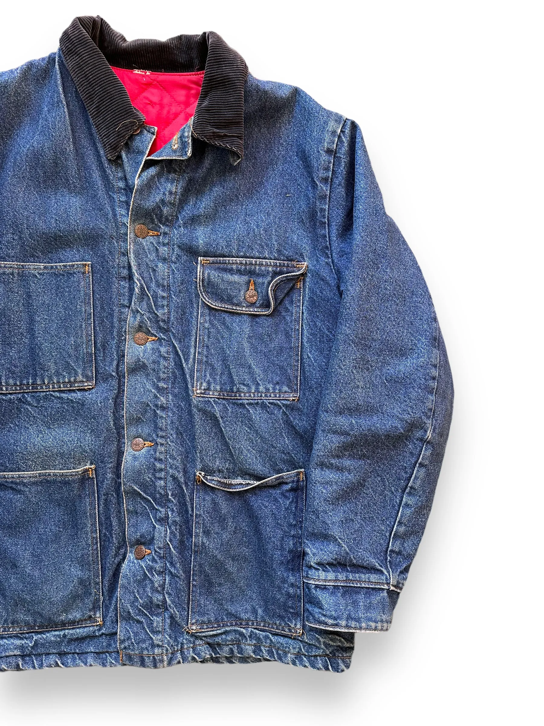 Vintage Quilted Liner Denim Chore Coat SZ 48 | Vintage Denim Chore Coat | Barn Owl Vintage Seattle
