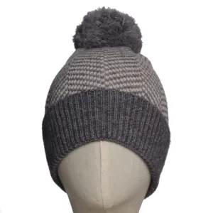 Winter Beanie Herringbone Grey
