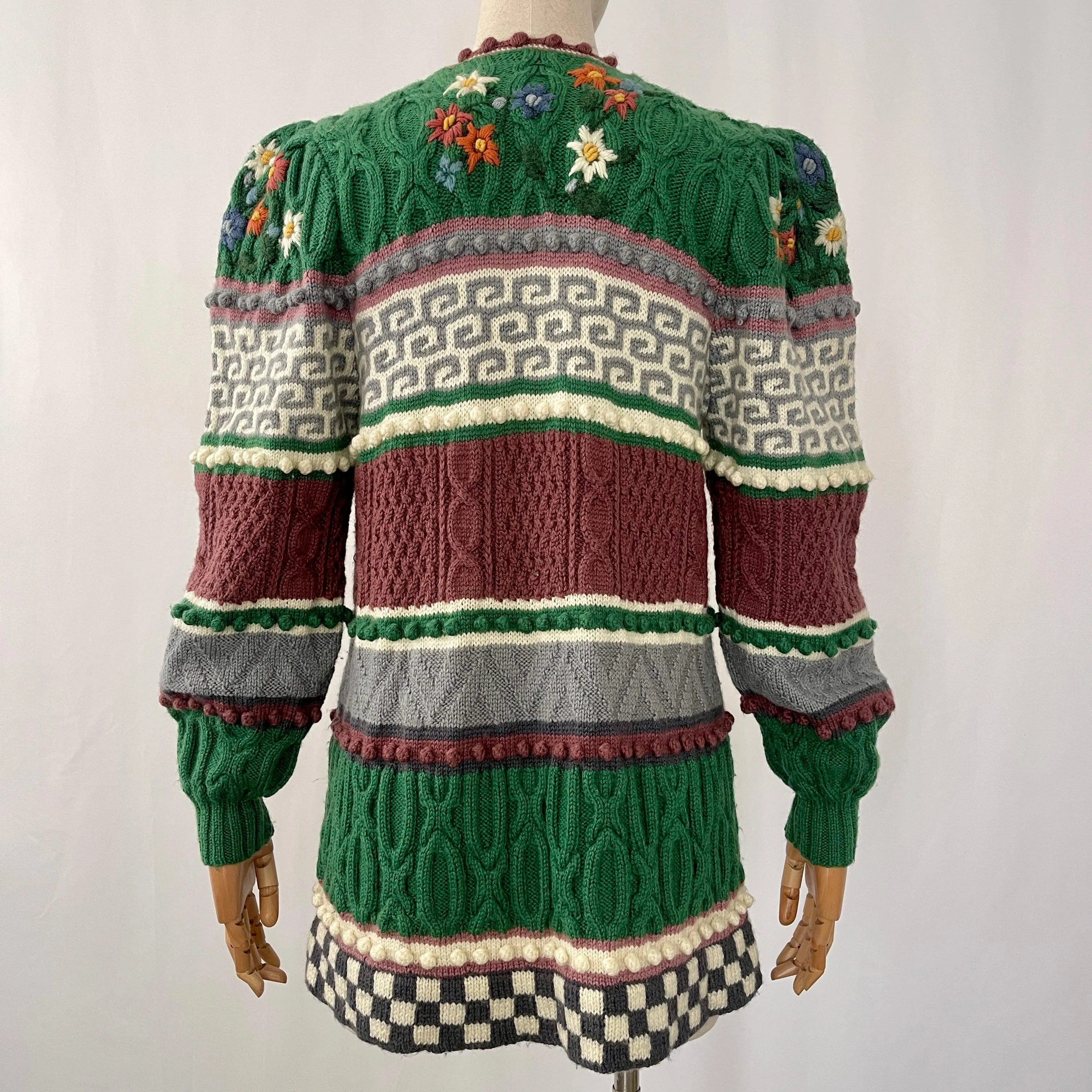 WOLKENSTRICKER Handwoven Embroided  Cardigan