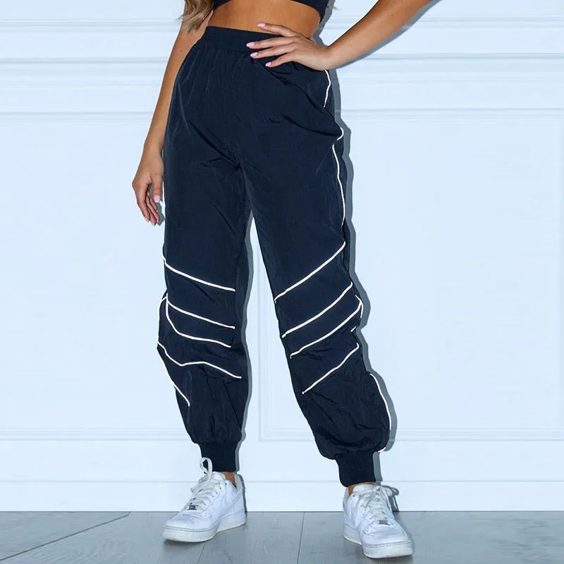 Women's Autumn Casual Loose Striped Joggers