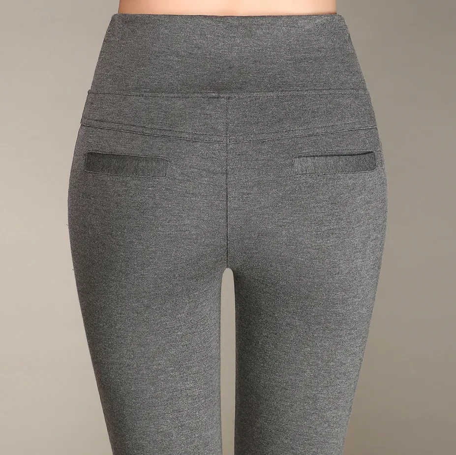 Women's Autumn/Winter Velvet High-Waist Skinny Warm Leggings