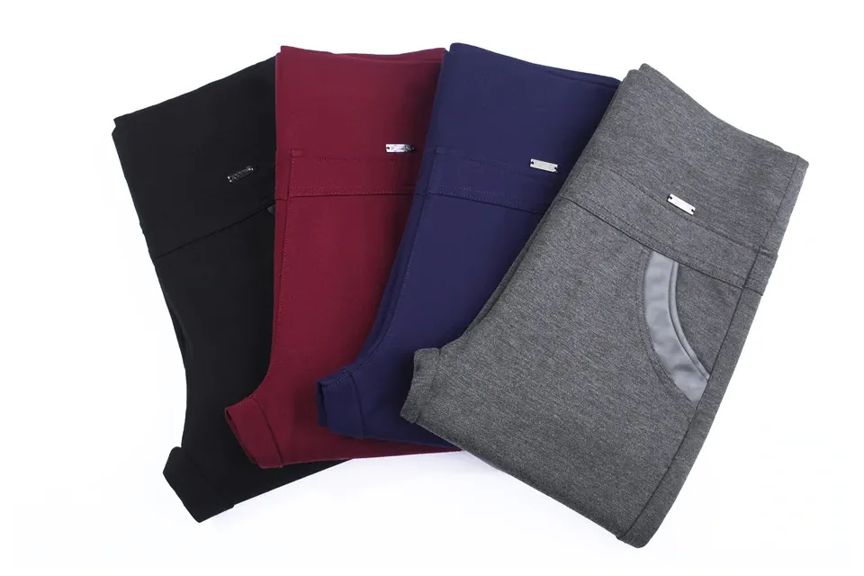 Women's Autumn/Winter Velvet High-Waist Skinny Warm Leggings